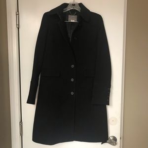 J..Crew double cloth ladies coat black